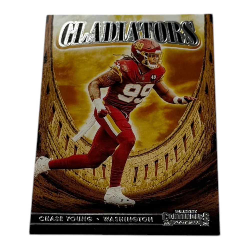 2021 Panini Contenders Football Gladiators Chase Young GLD-CYO Washington Card
